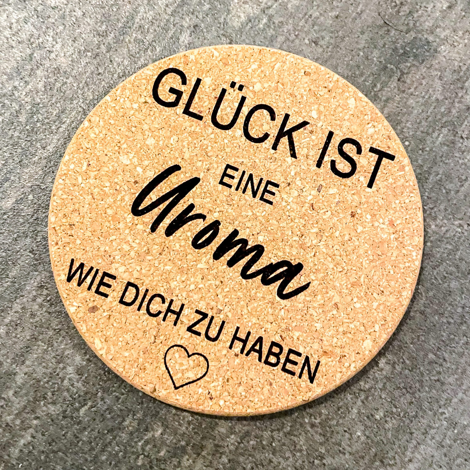 Kork Untersetzer, rund