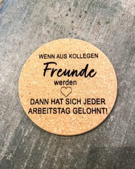 Kork Untersetzer, rund