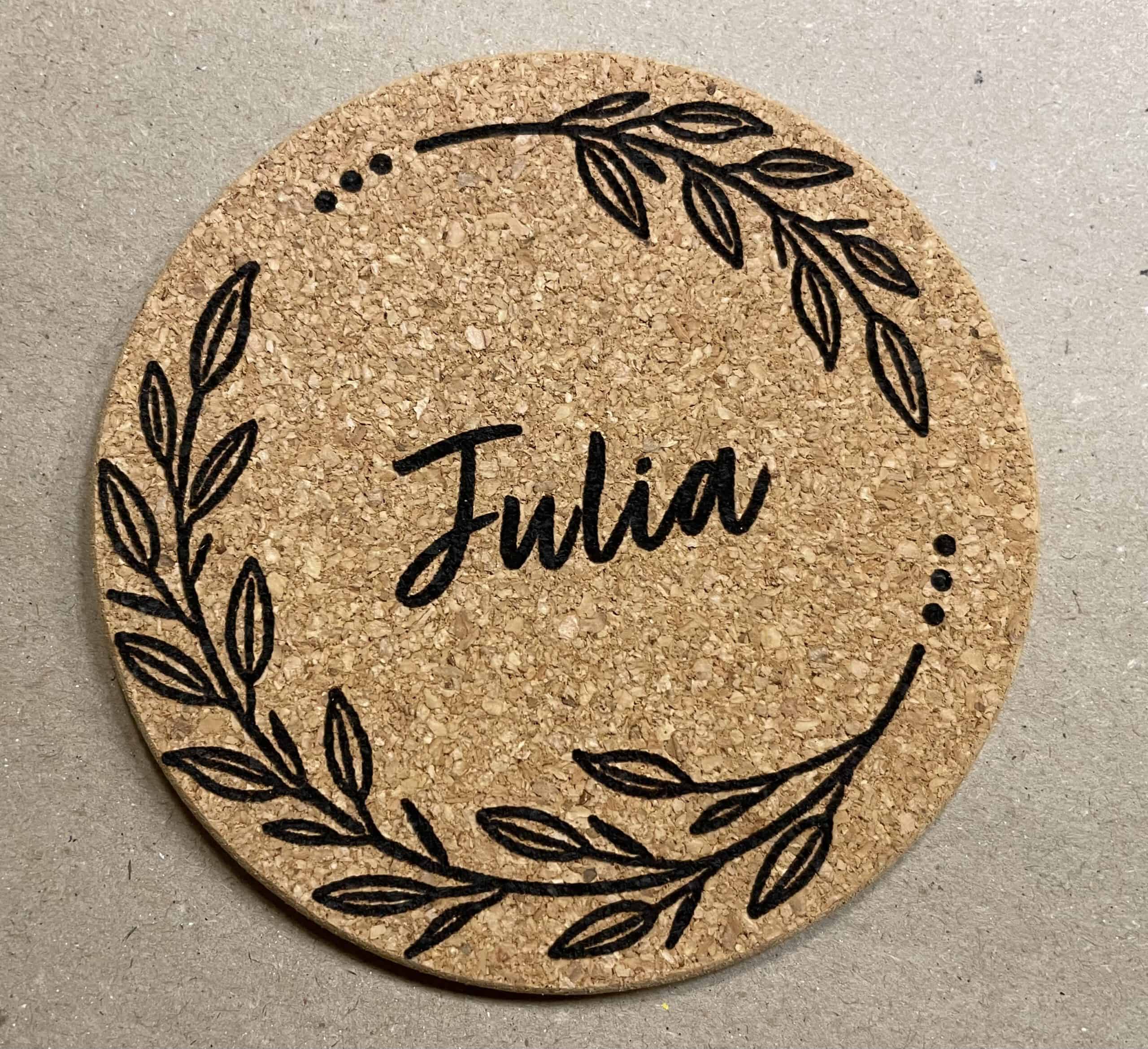 Kork Untersetzer, rund – Bild 3