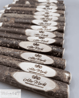 Haselnuss Stift, Kugelschreiber, mit individueller Gravur