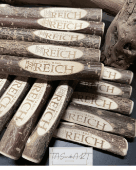 Haselnuss Stift, Kugelschreiber, mit individueller Gravur