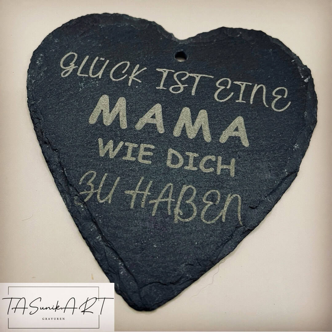 Schiefer-Herz, 10cm – Bild 2